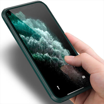 Apple iPhone 13 Case Zore Dor Silicon Tempered Glass Cover - 6