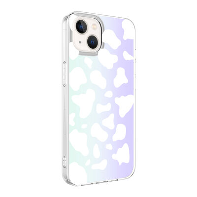 Apple iPhone 13 Case Zore M-Blue Patterned Cover - 4