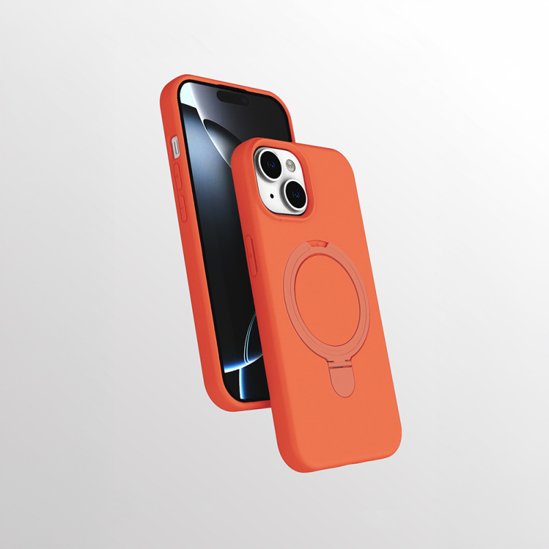 Apple iPhone 13 Case Zore Samara Cover with M-safe Charging Stand - 8