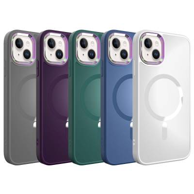 Apple iPhone 13 Case Zore Stil Cover with Magsafe Wireless Charging - 2