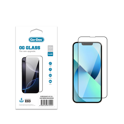 Apple iPhone 13 Go Des OG Glass Antistatik Temperli Cam Ekran Koruyucu - 2