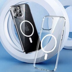 Apple iPhone 13 Kılıf Benks ​​​​​​Crystal Series With Magnetic Clear Kapak - 4