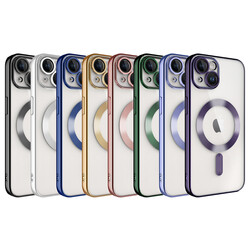 Apple iPhone 13 Kılıf Kamera Korumalı Magsafe Wireless Şarj Özellikli Zore Demre Kapak - 2