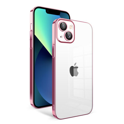 Apple iPhone 13 Kılıf Kamera Korumalı Renkli Çerçeveli Zore Garaj Kapak - 1