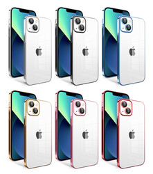 Apple iPhone 13 Kılıf Kamera Korumalı Renkli Çerçeveli Zore Garaj Kapak - 2