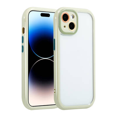 Apple iPhone 13 Kılıf Kamera Korumalı Renkli Kenar ve Çerçeve Tasarımlı Zore Vitamin Kapak - 6