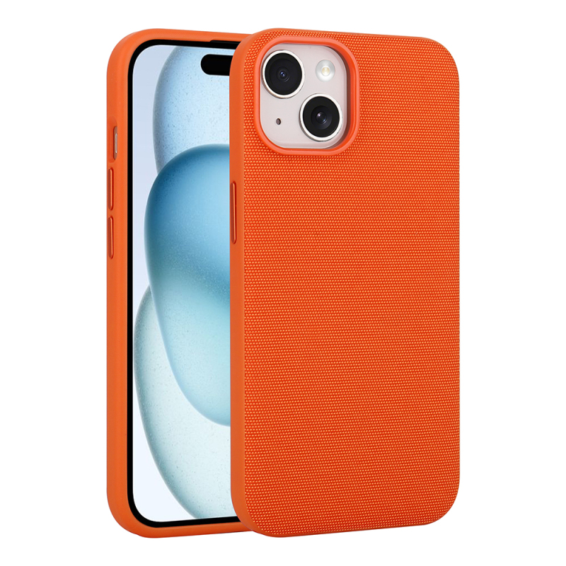 Apple iPhone 13 Kılıf M-Safe Şarj Özellikli Kumaş Tasarımlı Zore Miami Sert PC Kapak - 1