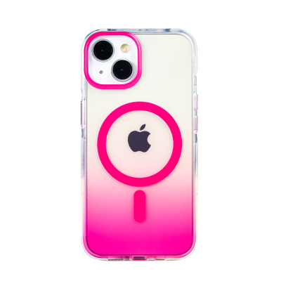 Apple iPhone 13 Kılıf M-safe Şarj Özellikli Transparan Renk Geçişli Zore Toros Kapak - 10