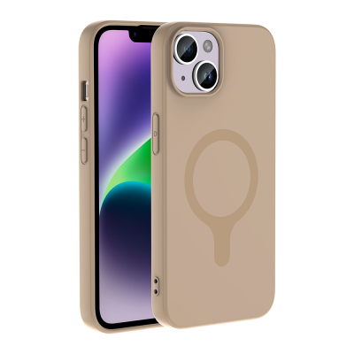 Apple iPhone 13 Kılıf M-Safe Şarj Özellikli Zore Aris Silikon Kapak - 1