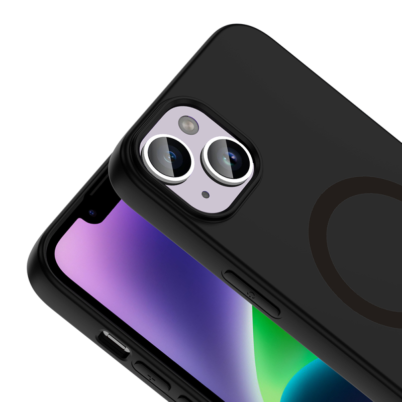 Apple iPhone 13 Kılıf M-Safe Şarj Özellikli Zore Aris Silikon Kapak - 8