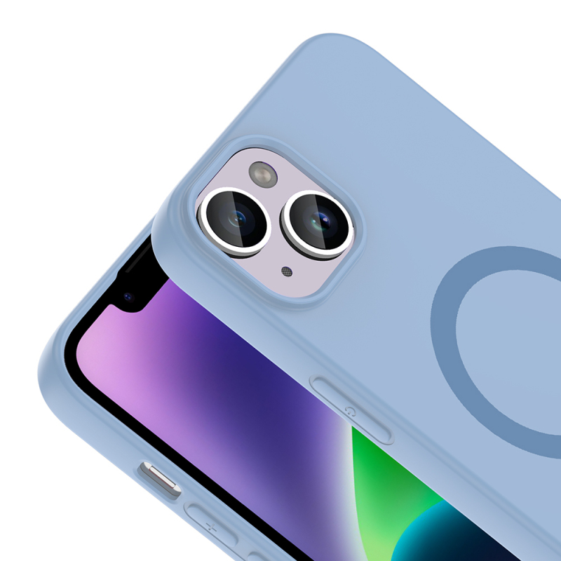 Apple iPhone 13 Kılıf M-Safe Şarj Özellikli Zore Aris Silikon Kapak - 14