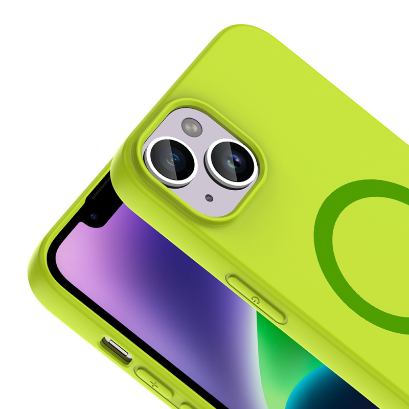 Apple iPhone 13 Kılıf M-Safe Şarj Özellikli Zore Aris Silikon Kapak - 17