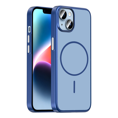 Apple iPhone 13 Kılıf M-Safe Şarj Özellikli Zore Lora PC Kapak - 1