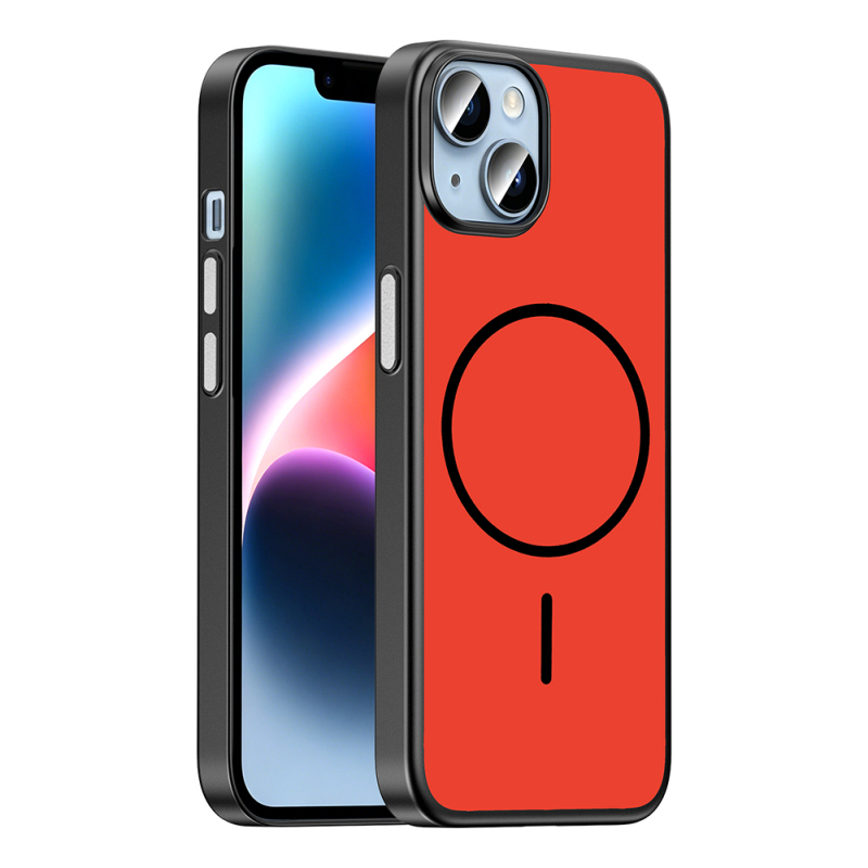 Apple iPhone 13 Kılıf M-Safe Şarj Özellikli Zore Lora PC Kapak - 2