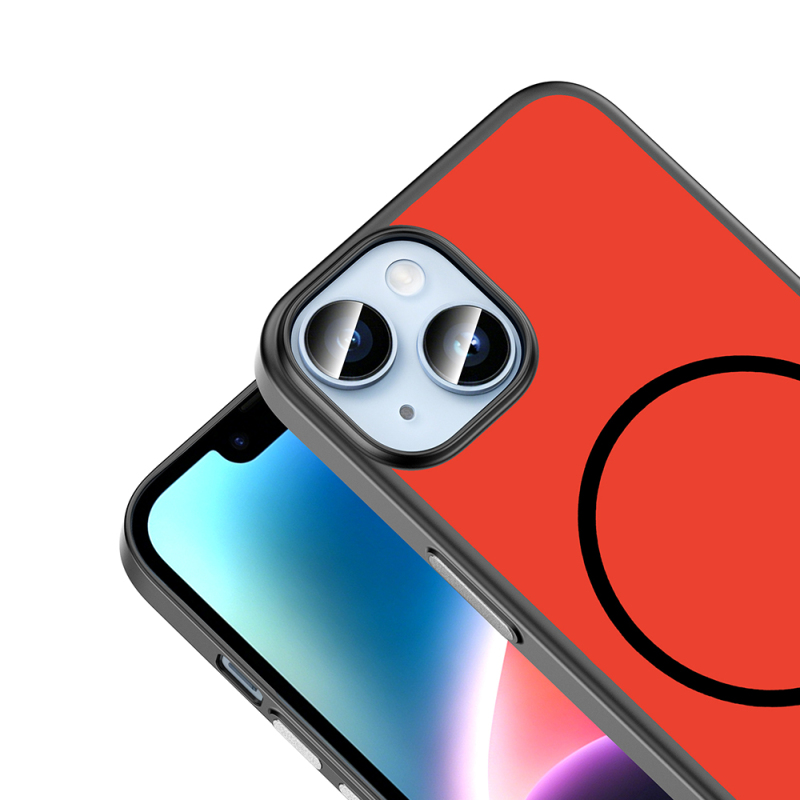 Apple iPhone 13 Kılıf M-Safe Şarj Özellikli Zore Lora PC Kapak - 14