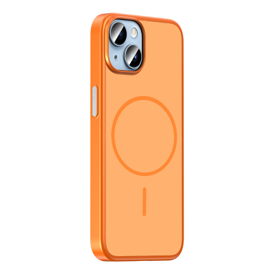 Apple iPhone 13 Kılıf M-Safe Şarj Özellikli Zore Lora PC Kapak - 10