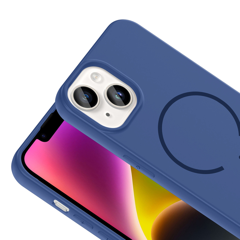 Apple iPhone 13 Kılıf M-safe Şarj Özellikli Zore Meta Kapak - 16