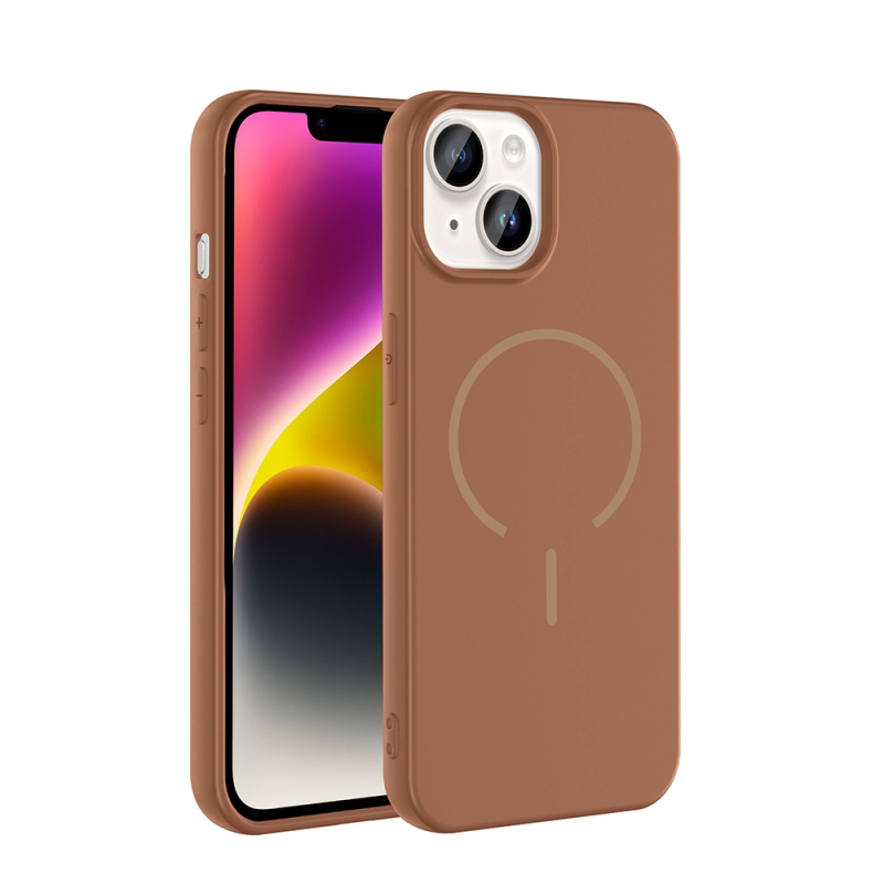 Apple iPhone 13 Kılıf M-safe Şarj Özellikli Zore Meta Kapak - 1