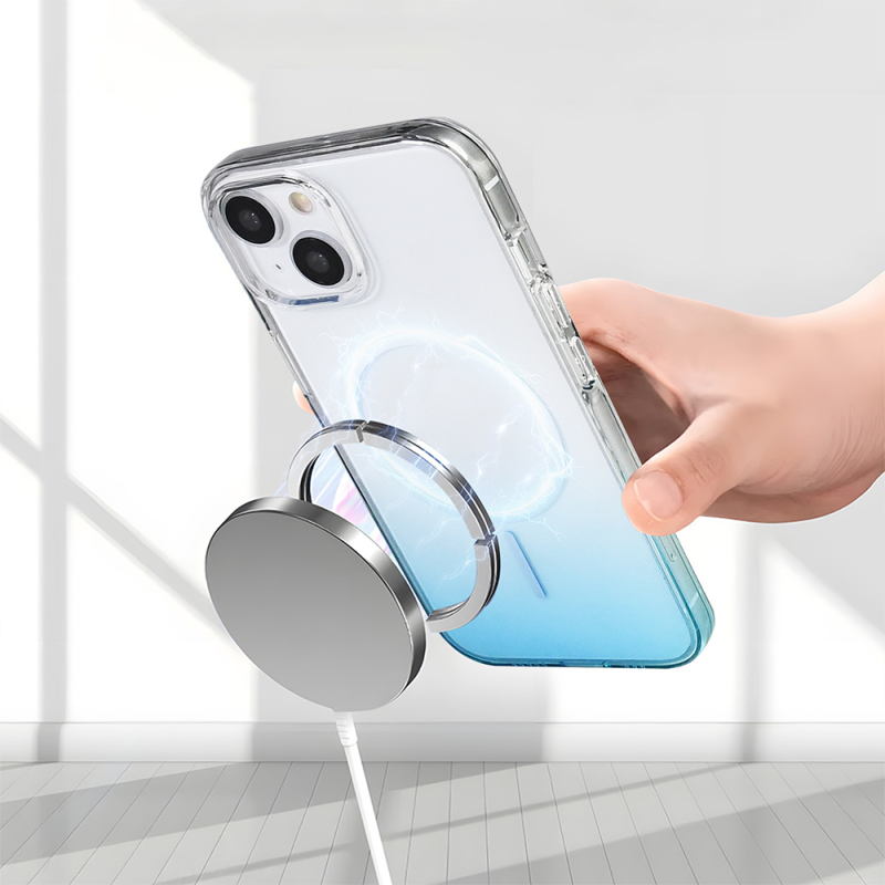 Apple iPhone 13 Kılıf M-Safe Şarj Özellikli Zore Septik Silikon Kapak - 25