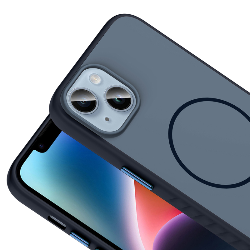 Apple iPhone 13 Kılıf M-safe Şarj Özellikli Zore Tea Kapak - 14