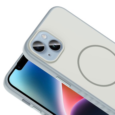 Apple iPhone 13 Kılıf M-safe Şarj Özellikli Zore Tea Kapak - 15