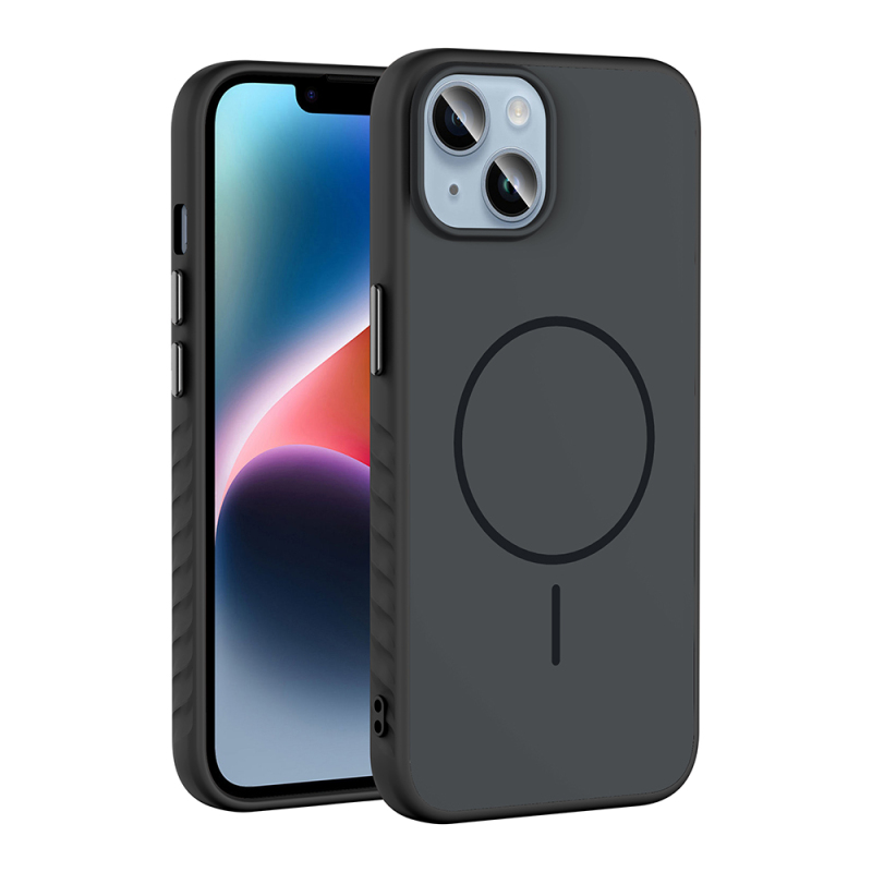 Apple iPhone 13 Kılıf M-safe Şarj Özellikli Zore Tea Kapak - 6