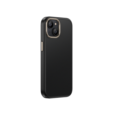 Apple iPhone 13 Kılıf M-safe Şarj Özellikli Karbon Fiber Görünümlü Zore Antina Kapak - 7