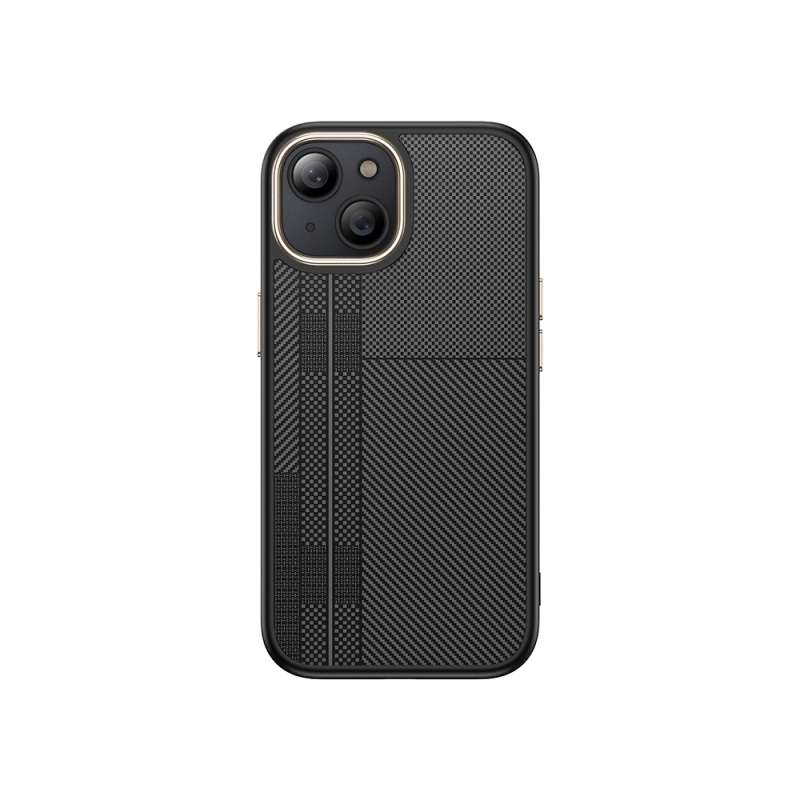 Apple iPhone 13 Kılıf M-safe Şarj Özellikli Karbon Fiber Görünümlü Zore Antina Kapak - 3