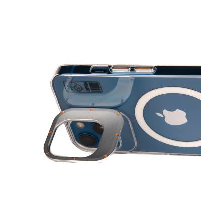 Apple iPhone 13 Kılıf Magsafe Şarj Özellikli Standlı YoungKit Hermit Bracket Serisi Kapak - 12