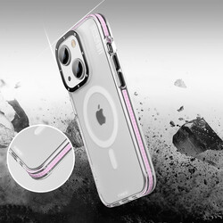 Apple iPhone 13 Kılıf Magsafe Şarj Özellikli Youngkit Jane Sand Serisi Kapak - 5