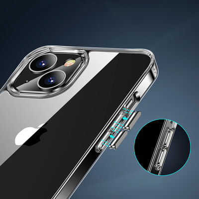 Apple iPhone 13 Kılıf Standlı Şeffaf Silikon Zore L-Stand Kapak - 11