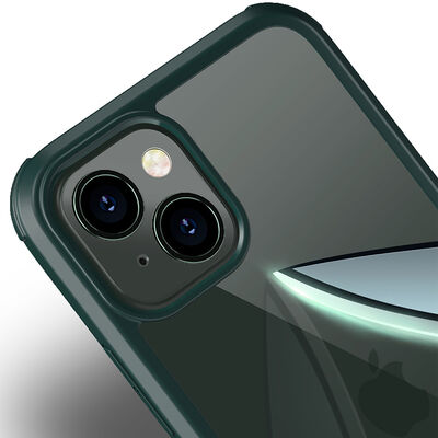 Apple iPhone 13 Kılıf Zore Dor Silikon Temperli Cam Kapak - 2