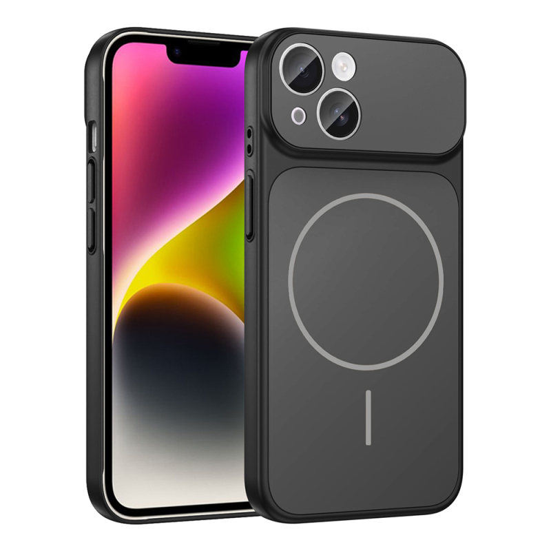 Apple iPhone 13 Kılıf Zore M-Safe Şarj Özellikli Kamera Korumalı Formen Kapak - 2