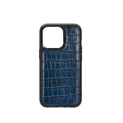 Apple iPhone 13 Mini Case Wiwu Croco Pattern Calfskin Original Leather Cover - 4