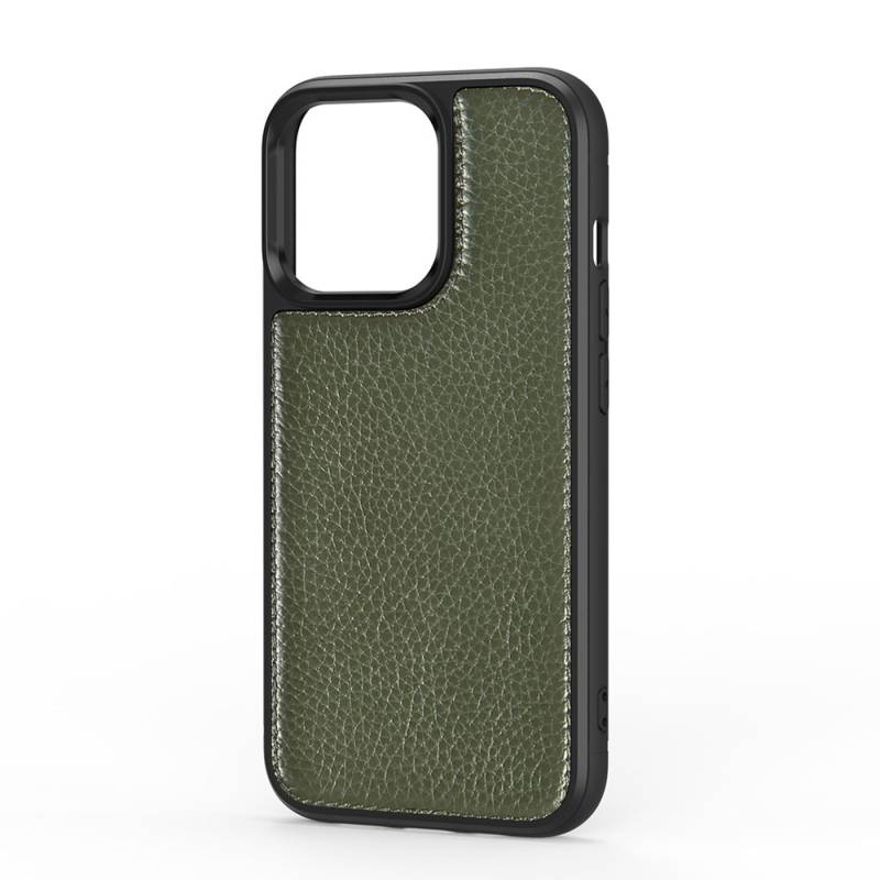 Apple iPhone 13 Mini Case Wiwu Genuine Leather Plastic Calfskin Original Leather Cover - 15