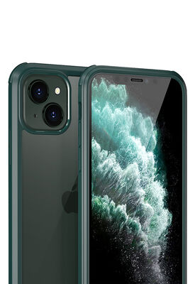 Apple iPhone 13 Mini Case Zore Dor Silicon Tempered Glass Cover - 2