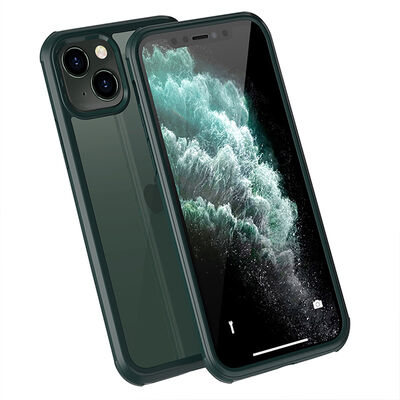 Apple iPhone 13 Mini Case Zore Dor Silicon Tempered Glass Cover - 3
