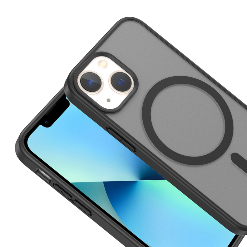 Apple iPhone 13 Mini Kılıf M-safe Şarj Özellikli Zore Babet Kapak - 5