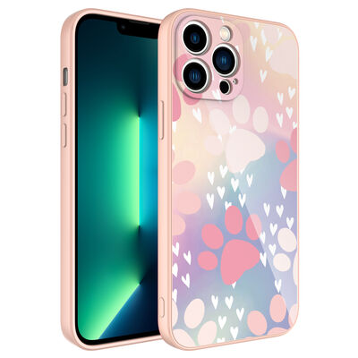 Apple iPhone 13 Pro Case Camera Protected Patterned Hard Silicone Zore Epoksi Cover - 1