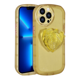 Apple iPhone 13 Pro Case Camera Protected Pop Socket Colorful Zore Ofro Cover - 6