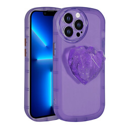 Apple iPhone 13 Pro Case Camera Protected Pop Socket Colorful Zore Ofro Cover - 2