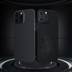 Apple iPhone 13 Pro Case Carbon Fiber Design Benks Essential Kevlar Cover with Magsafe - 6
