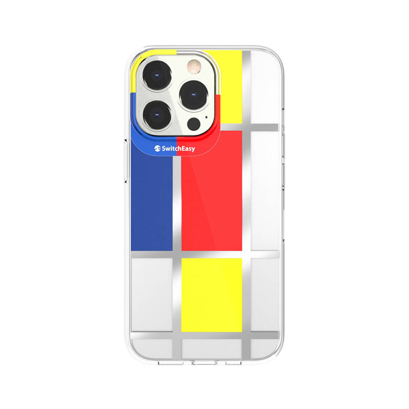Apple iPhone 13 Pro Case Double IMD Printed Licensed Switcheasy Artist Mondrian Cover - 1