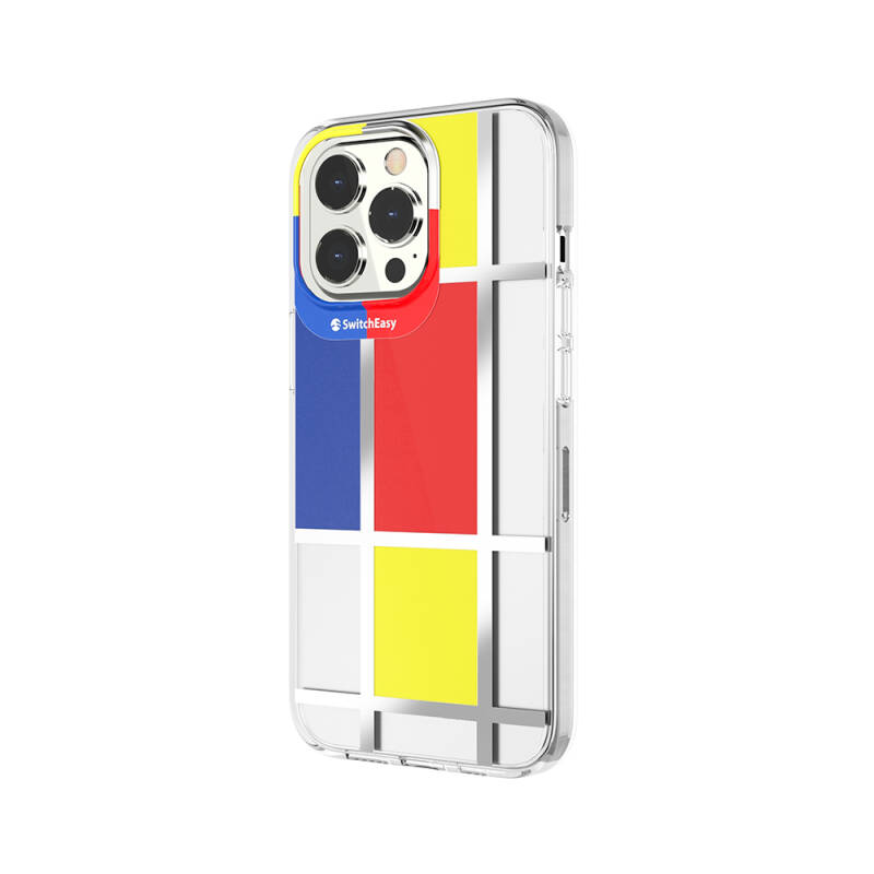 Apple iPhone 13 Pro Case Double IMD Printed Licensed Switcheasy Artist Mondrian Cover - 4