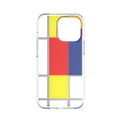 Apple iPhone 13 Pro Case Double IMD Printed Licensed Switcheasy Artist Mondrian Cover - 6