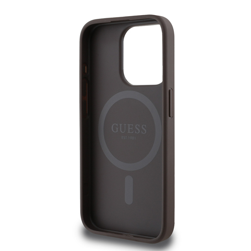 Apple iPhone 13 Pro Case Guess Original Licensed Magsafe Charging Featured Small 4G Classic Cover - 8