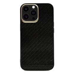 Apple iPhone 13 Pro Case Kajsa Carbon Fiber Collection Back Cover - 3