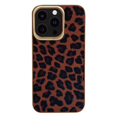Apple iPhone 13 Pro Case Kajsa Glamorous Series Leopard Combo Cover - 11