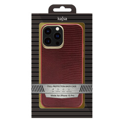 Apple iPhone 13 Pro Case Kajsa Preppie Collection Pu Leather Cover - 3