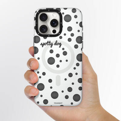 Apple iPhone 13 Pro Case Magsafe Charging Featured Polka Dot Patterned Youngkit Spots Series Cover - 8